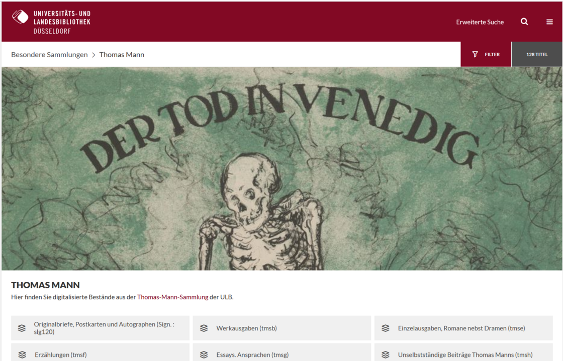 Suchmaske für die Digitalisate