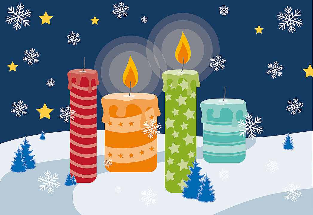 Illustration HHU-Adventskranz