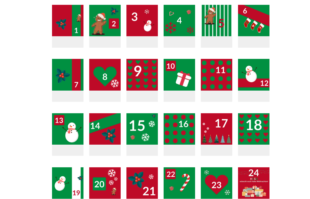 Mehrere bunte Quadrate