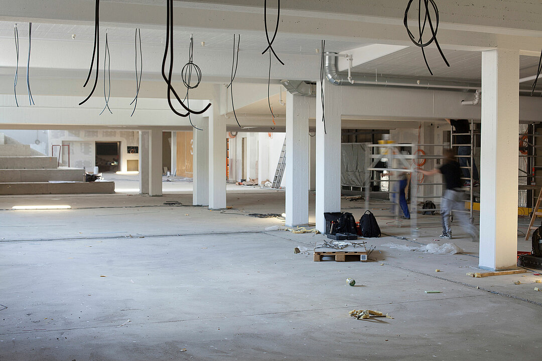 Blick auf eine Baustelle