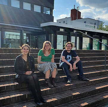 Celine Coldewe, Malwina Scheele und Lukas Moll (von links nach rechts)