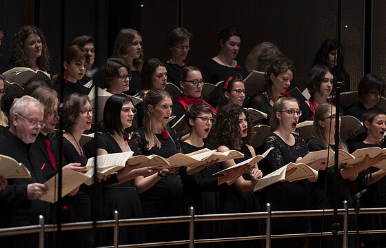 Der Unichor beim Auftritt