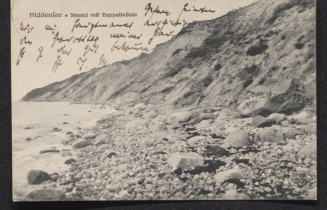 Postkarte mit der Handschrift Thomas Manns