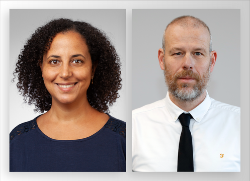 Portraitfoto Dr. Sonya El Amour (links), Prof. Dr. Nico Dragano (rechts).