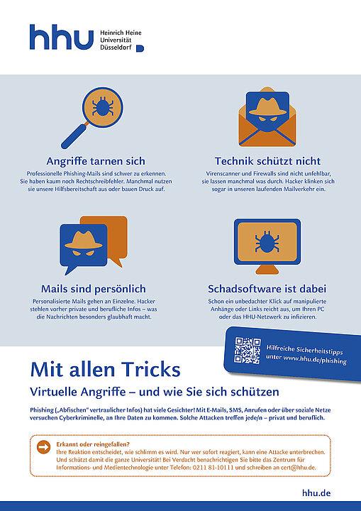 Plakat zu Phishinggefahren