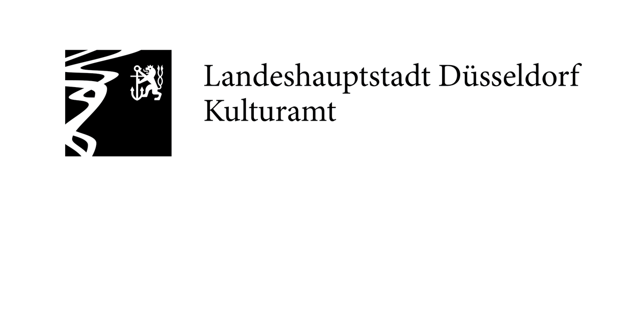 Logo des Kulturamts der Landeshauptstadt Düsseldorf in schwarz-weiß