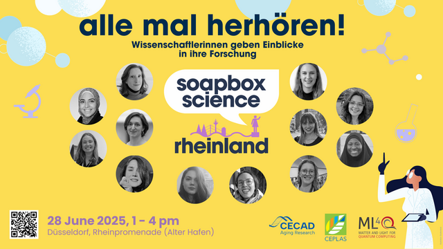 Das Veranstaltungsplakat zum Event mit dem Titel "alle mal herhören".