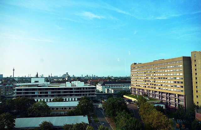 Blick aus dem obersten Geschoss der O.A.S.E.