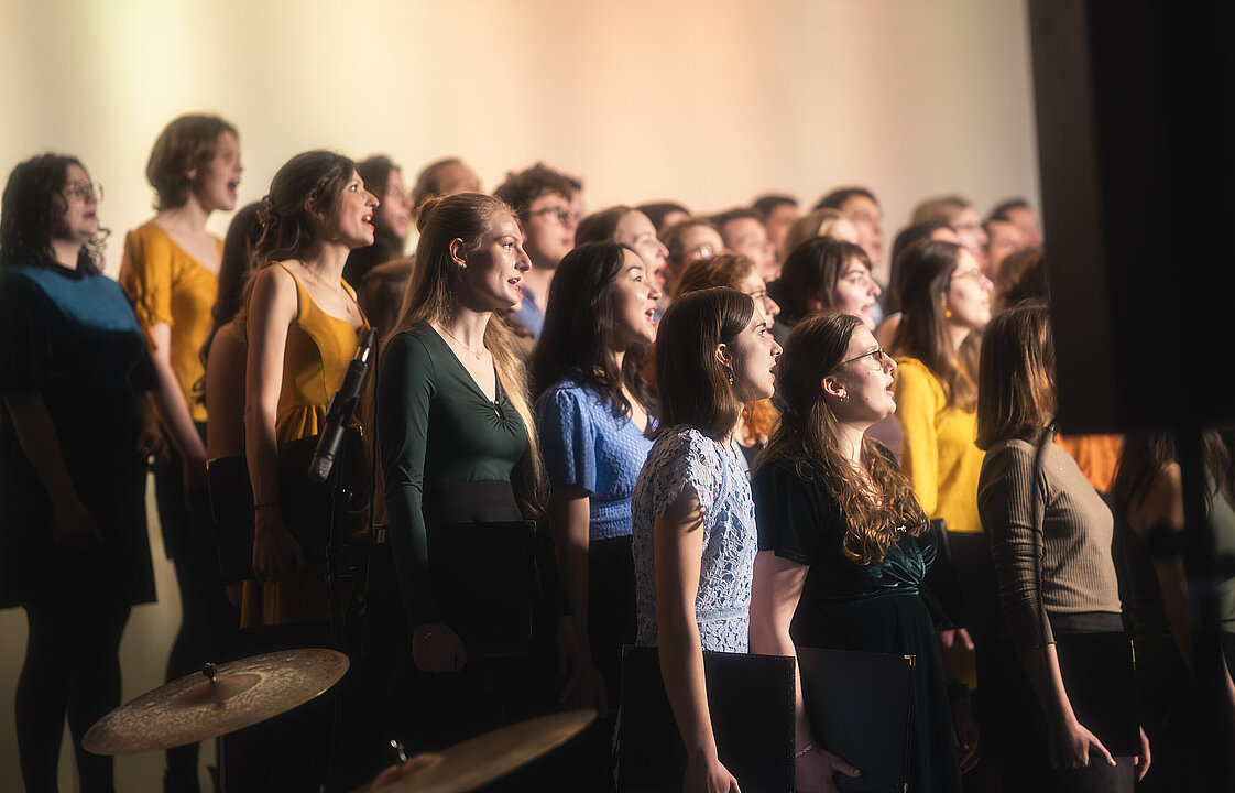 Der Medizinerchor der HHU bei einem Konzert