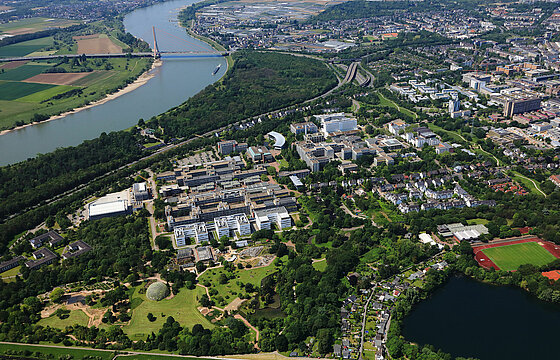 Luftaufnahme vom Campus der HHU