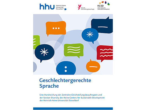 Titelbild des Leitfadens gendergerechte Sprache